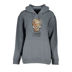 Cavalli Class Grigio Polyester Woman Women's Sweatshirt